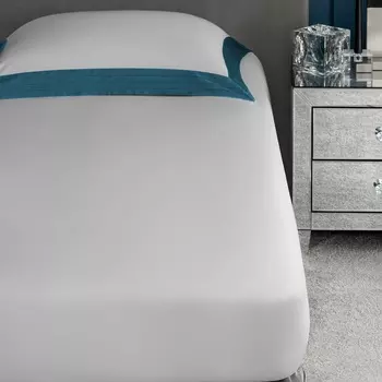 Простыня на резинке Togas Эдем серый 180х200+35 см