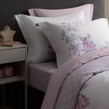 Простыня на резинке Togas Kids Фаллена сиреневая 90х200 см