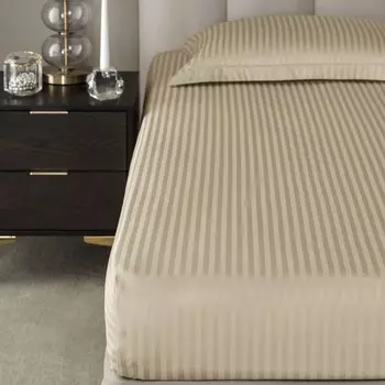 Простыня на резинке Togas Ларье экрю 160x200х35 см, 1 пр.