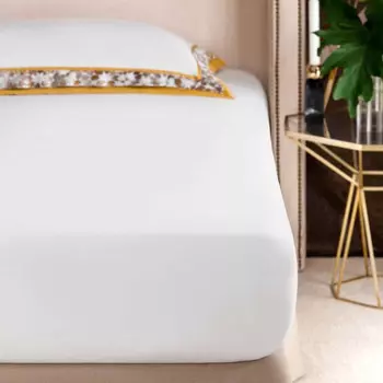 Простыня на резинке Togas Нурим белая 160х200+30 см