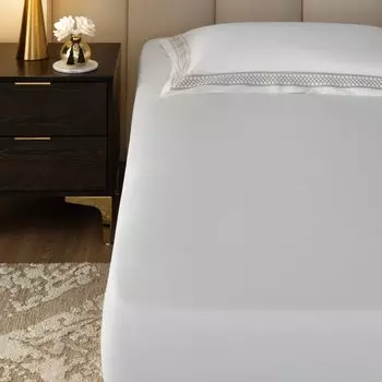 Простыня на резинке Togas Персефона белый 160x200+35 см