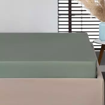 Простыня Prime Prive Солвиг серо-зеленый 240х260 см