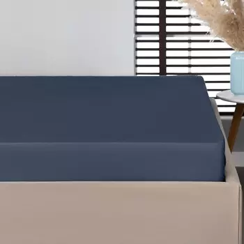 Простыня Prime Prive Солвиг темно-синий 240х260 см