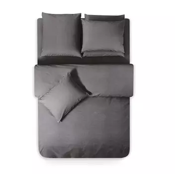 Простыня Sleepix Сакаи темно-серый 180х220 см