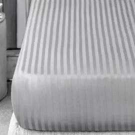 Простыня Togas Кирас серая на резинке 200х200 см