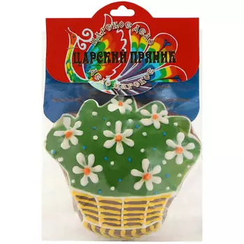 Пряник Царский пряник Цветочная корзинка, 12 см