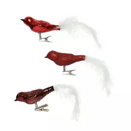 Птичка на клипсе Kaemingk 3 шт