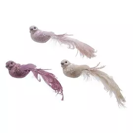 Птичка на клипсе Kaemingk декор 3,5x16x4 см в ассортименте