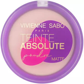Пудра Vivienne Sabo Teinte Absolute matte, компактная матирующая, подходит для проблемной кожи, тон 02, светло-бежевый, 6гр.