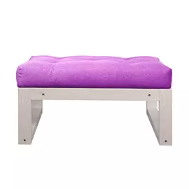 Пуф AS Алекс 81x75x43 беленый дуб/фиолетовый