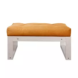 Пуф AS Алекс 81x75x43 беленый дуб/оранжевый