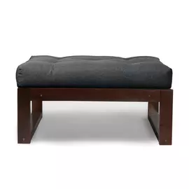 Пуф AS Алекс 81x75x43 орех/черный