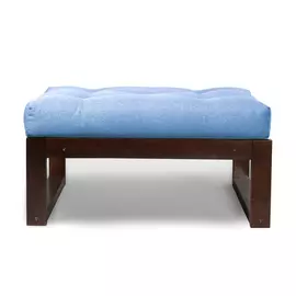 Пуф AS Алекс 81x75x43 орех/голубой