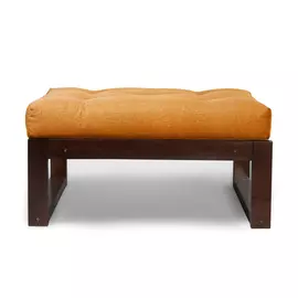 Пуф AS Алекс 81x75x43 орех/оранжевый