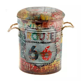 Пуф декоративный Fuzhou rirong maps 30x30x38 см Route 66