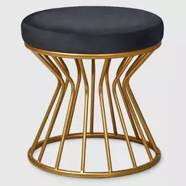 Пуф Design 40х40х42 см Золотой/черный