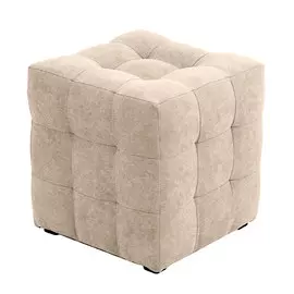 Пуф Dreambag Лотос Бежевый Велюр 40х40х42 см