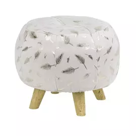 Пуф Glasar 35x35x30см белый