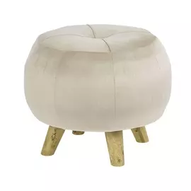 Пуф Glasar 35x35x30см бежевый