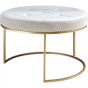 Пуф Glasar бежевый 81х81х53 см