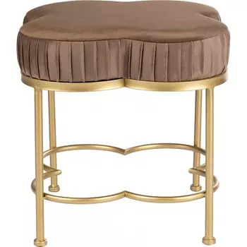 Пуф Glasar коричневый 34х34х37 см (49-278M)