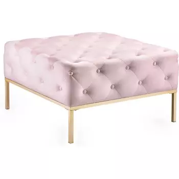 Пуф Glasar квадратный розовый 78х78х44 см