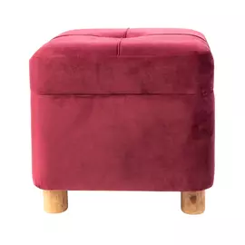 Пуф Glasar с отсеком для хранения 36x36x33 см розовый