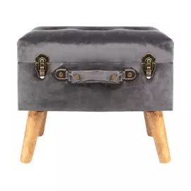 Пуф Glasar с отсеком для хранения 41x31x35 см