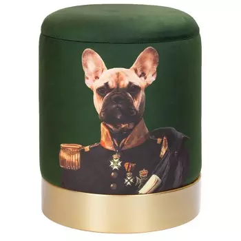 Пуф с крышкой Glasar 49-305B 35х35х43 см