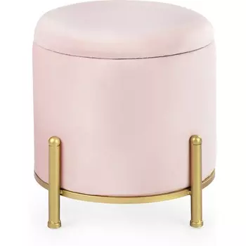 Пуф с крышкой Glasar розовый 35х35х33 см