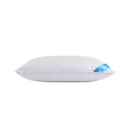 Пуховая подушка Louis Pascal Мария белая с серым 50х70 см (ЛП1076)