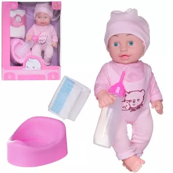 Пупс ABtoys мой малыш в наборе с аксессуарами (PT-01430)