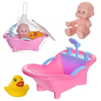 Пупс ABtoys ванночка с краном, уточка (PT-01577)