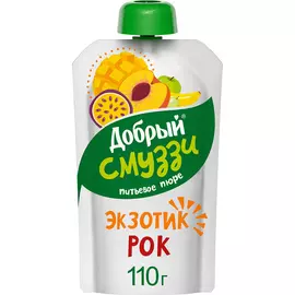 Пюре Добрый фруктовое питьевое Экзотик рок 110 мл