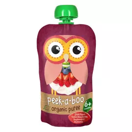 Пюре фруктово-молочное Peek-a-boo "Греческий йогурт с ягодами" 113 г