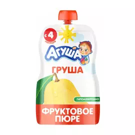 Пюре фруктовое Агуша Груша 90 г