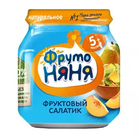 Пюре фруктовое ФрутоНяня Фруктовый салатик 100 г