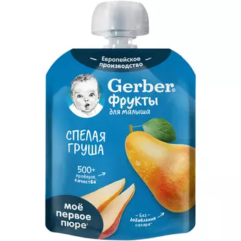 Пюре фруктовое Gerber Спелая груша с 4 месяцев 90 г