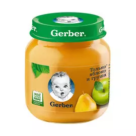 Пюре фруктовое Gerber Яблоко и груша 130 г