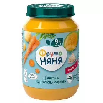 Пюре мясное ФрутоНяня картофель-овощи-индейка, 190 г