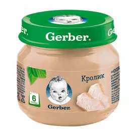 Пюре мясное Gerber кролик 80 г