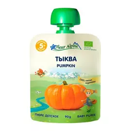 Пюре овощное Fleur Alpine Organic Тыква 90 г