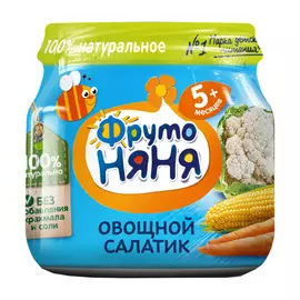 Пюре овощное ФрутоНяня Овощной Салатик 80 г