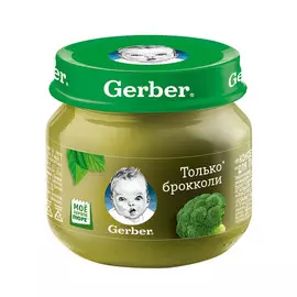 Пюре овощное Gerber Брокколи 80 г