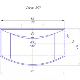 Раковина kirovit стиль- 850 Мисти 462001000000000000