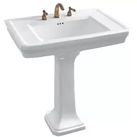 Раковина с пьедесталом Boheme Vogue белая 81х55,5х89 см