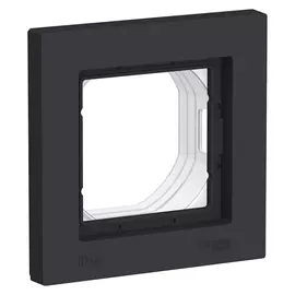 Рамка Schneider Electric 1 пост ip44 карбон atlas aqua