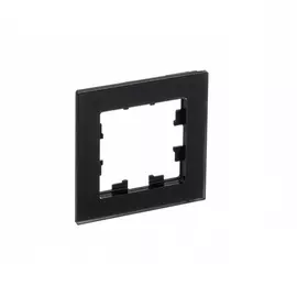 Рамка Schneider Electric 1 пост матовое органическое стекло черный