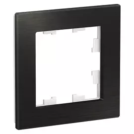 Рамка Schneider Electric 1 пост металл оникс nature