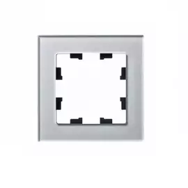 Рамка Schneider Electric 1 пост органическое стекло алюминий